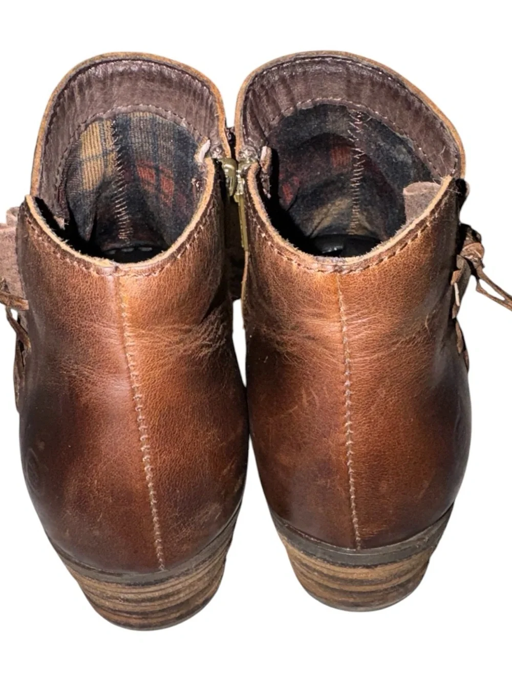Women’s Born Bowlen Brown Leather Ankle Boots size 7.5